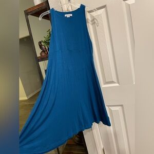 Athleta jersey knit midi athletic tank dress flare bottom medium
